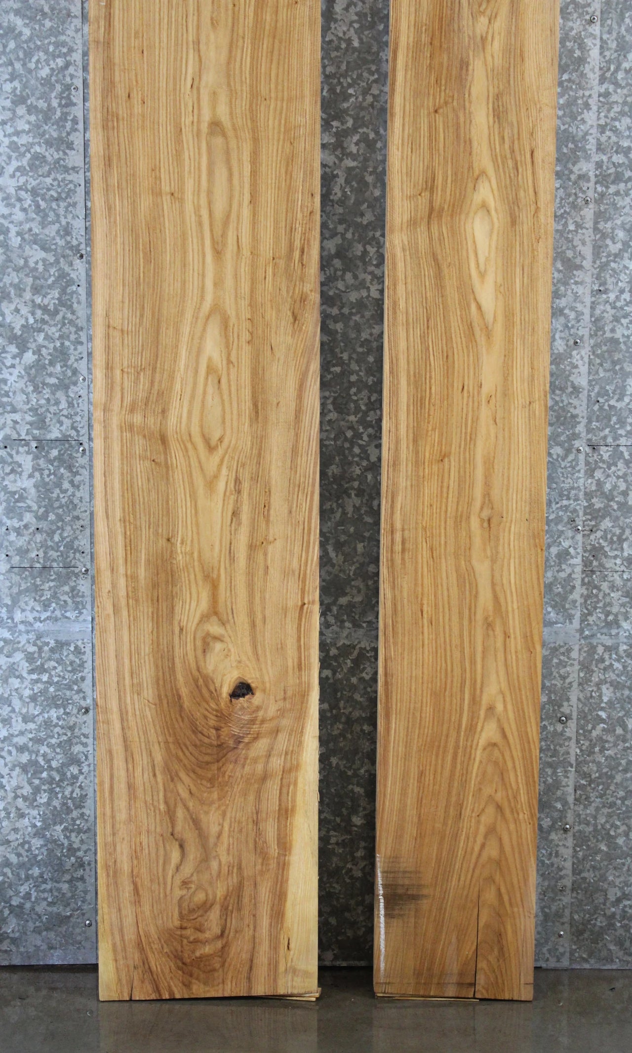 2- Hardwood Ash Lumber Board, Thick Mantel Slab, Solid Wood 20643