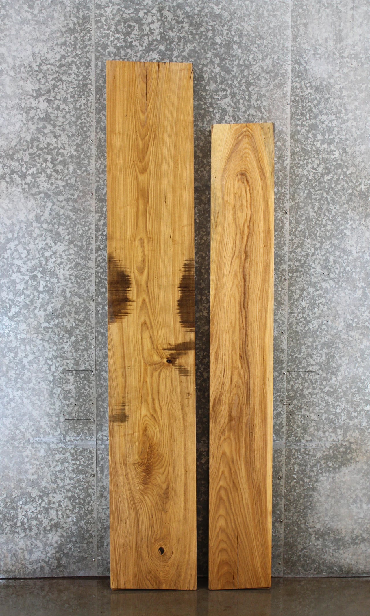 2- Hardwood Ash Lumber Board, Thick Mantel Slab, Solid Wood 20643