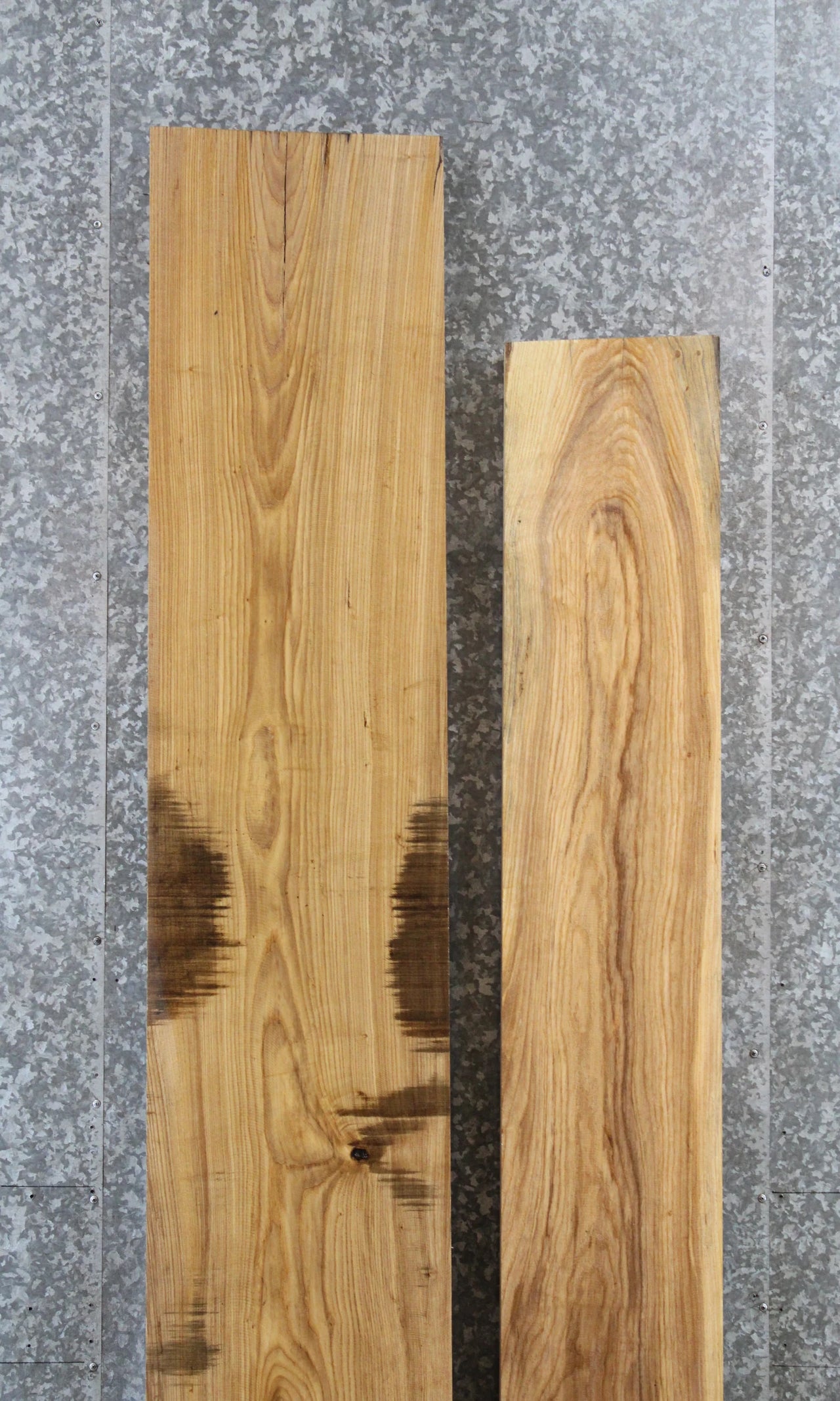 2- Hardwood Ash Lumber Board, Thick Mantel Slab, Solid Wood 20643
