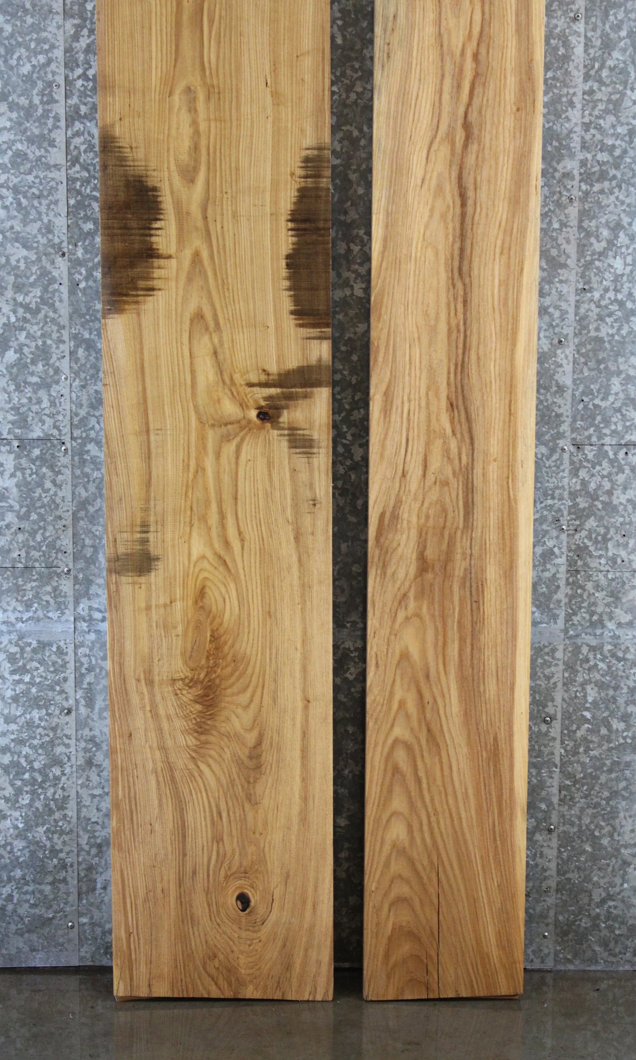2- Hardwood Ash Lumber Board, Thick Mantel Slab, Solid Wood 20643