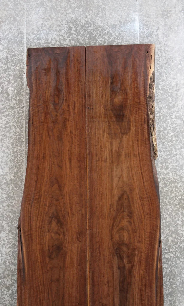 2- Black Walnut Dining Table Top, Live Edge Office Conference Top 20644-20645