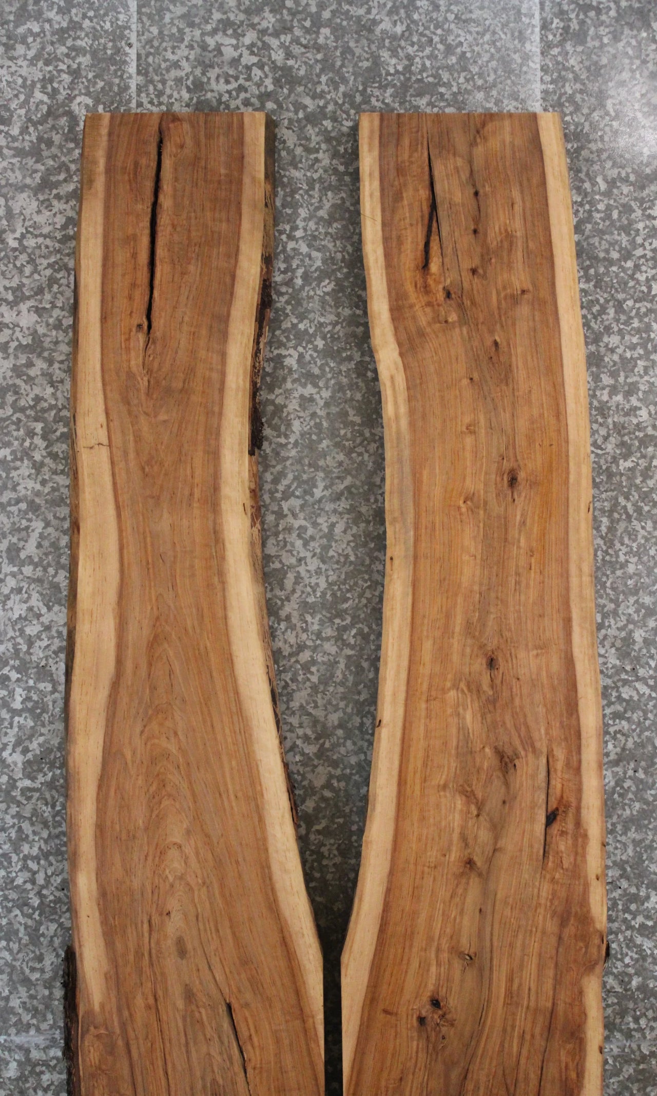 2- Live Edge Hard Maple Epoxy River Table/Bar Top Slabs 20644-20645