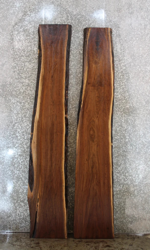 2- Black Walnut Live Edge Slabs, Wood Epoxy Counter Top 20646-20647