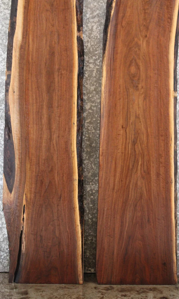 2- Black Walnut Live Edge Slabs, Wood Epoxy Counter Top 20646-20647