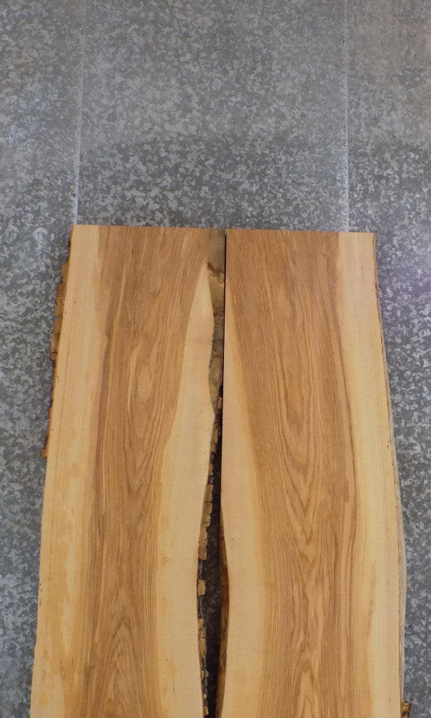 2- Ash Live Edge Wood Table Top Slabs, Dining Table Top 20650-20651