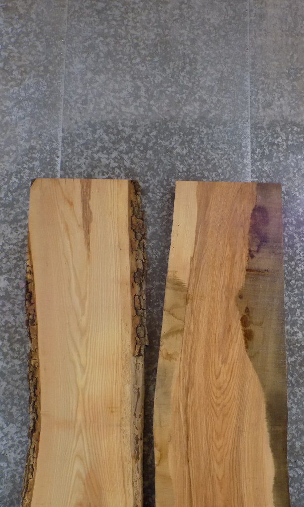 2- Ash Live Edge Wood Table Top Slabs, Dining Table Top 20650-20651