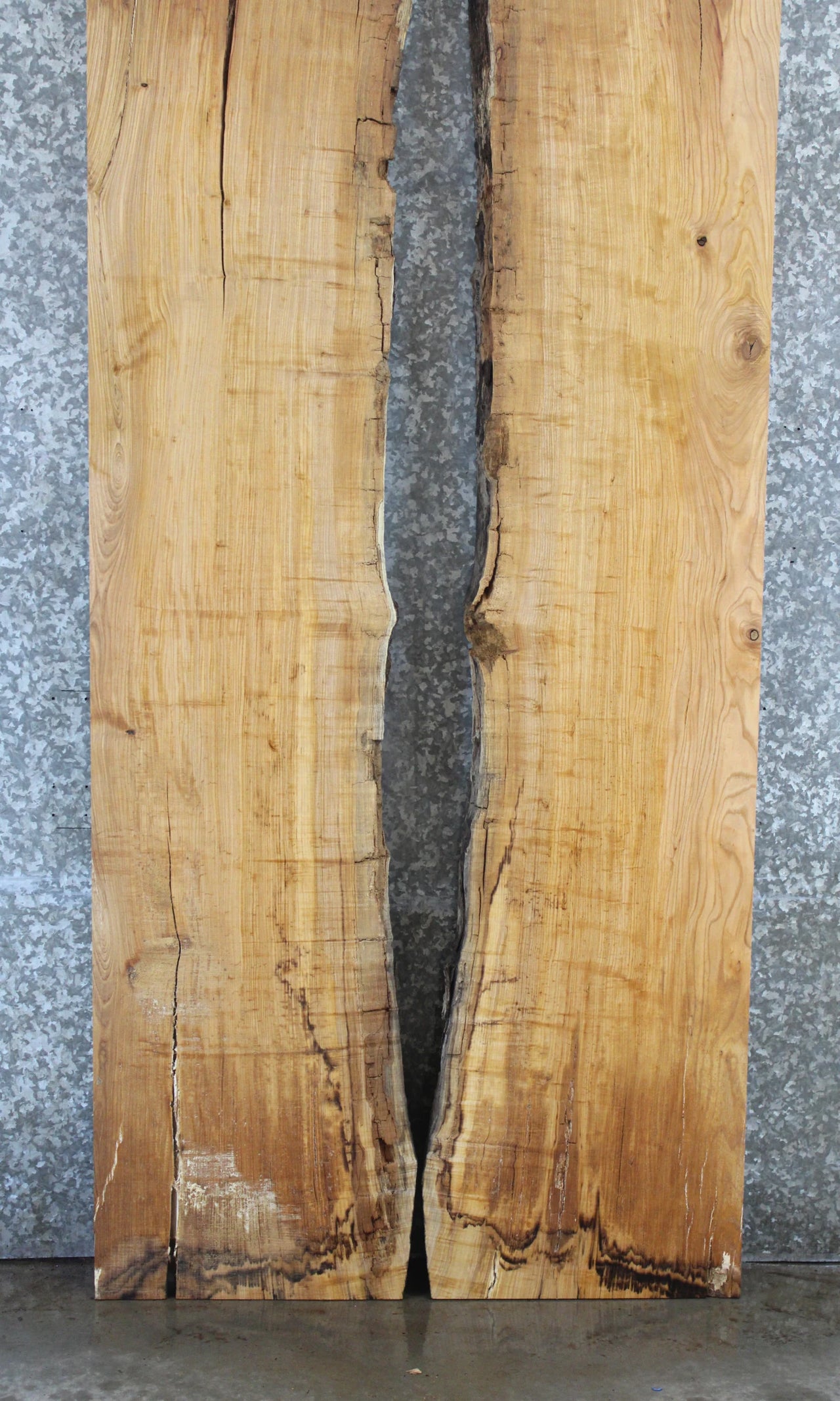 2- Rustic Ash Live Edge Conference Table Top, Dining Table 20654,20662
