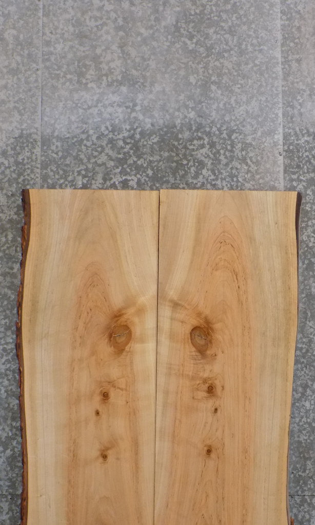 2- Maple Live Edge Slabs, Bookmatched Wood Dining Table Top 20664-20665