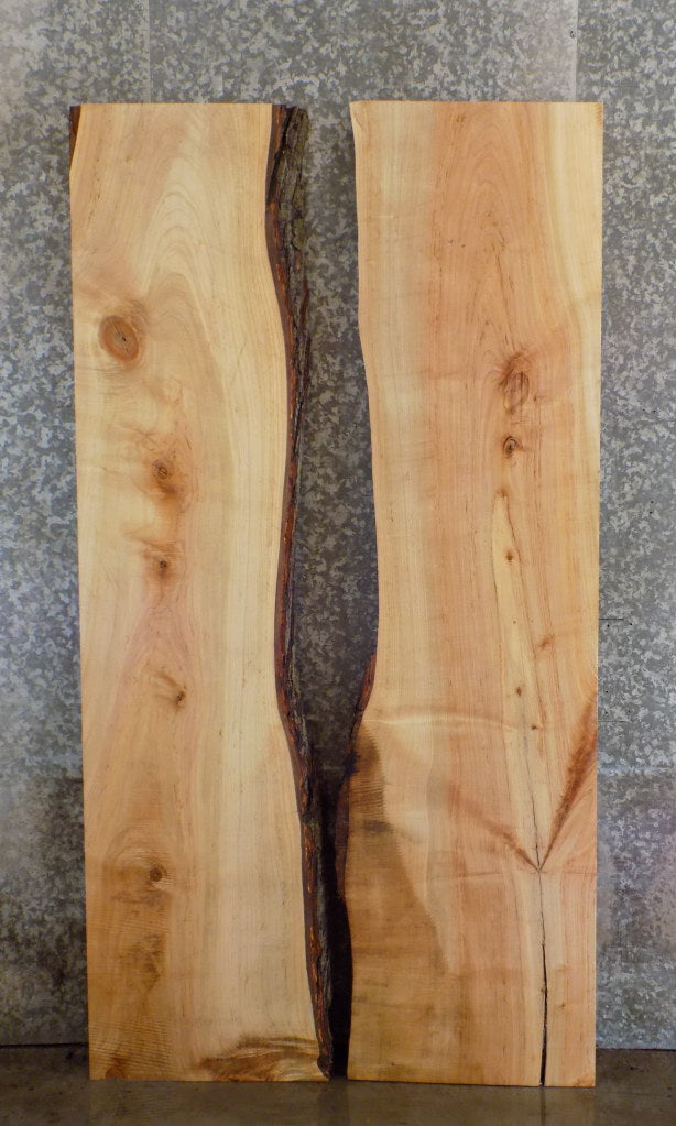 2- Maple Live Edge Slabs, Bookmatched Wood Dining Table Top 20664-20665