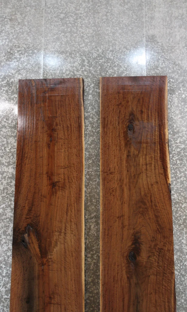 2- Live Edge Black Walnut Dining Table Top Slab, Office Desk Top 20668-20669