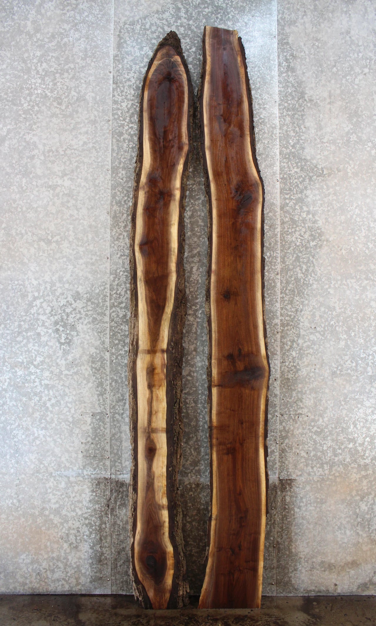 2- Live Edge Black Walnut Console Table Tops/River Table Top 20671