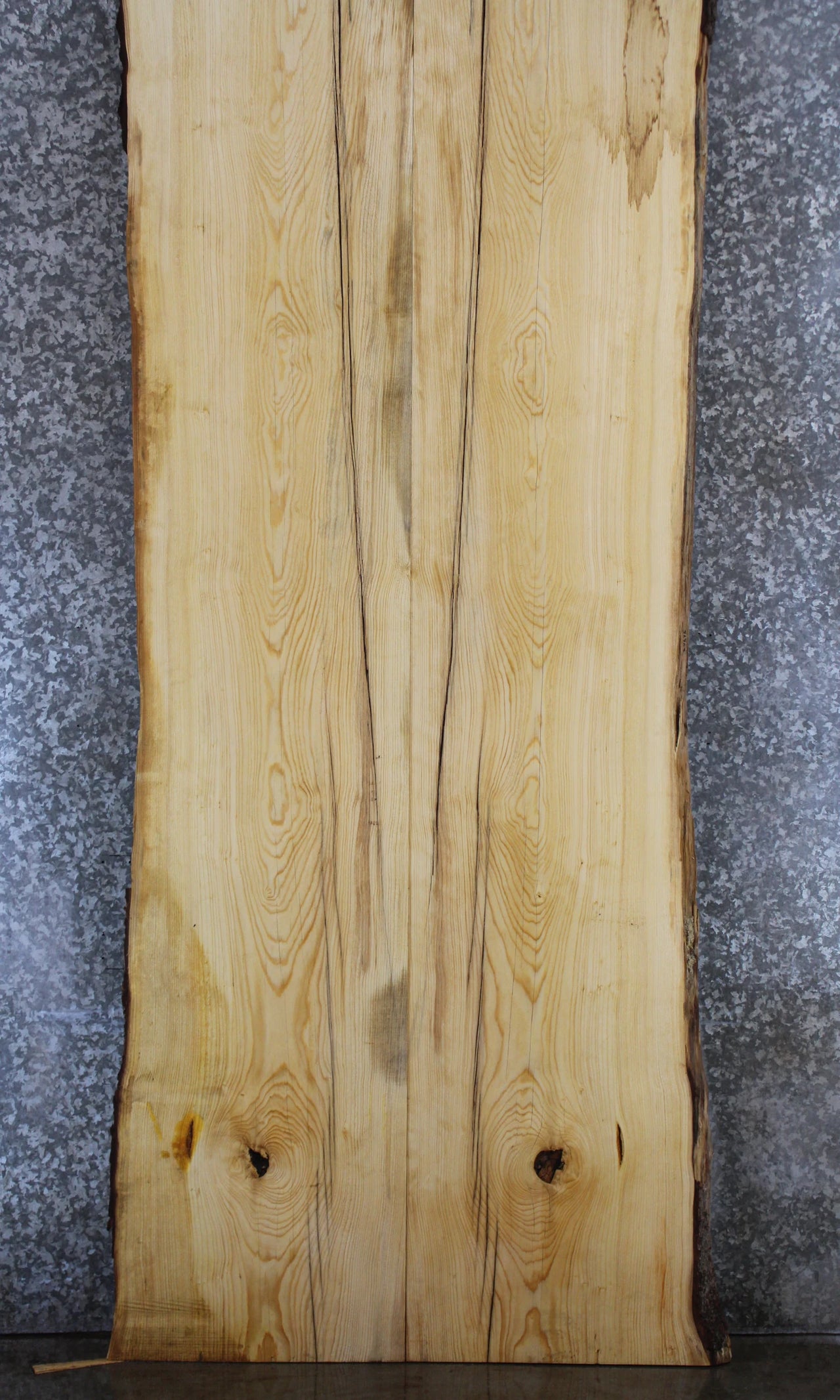 2- Bookmatched Live Edge Knotty Pine Kitchen/Conference Table Top 20675-20676