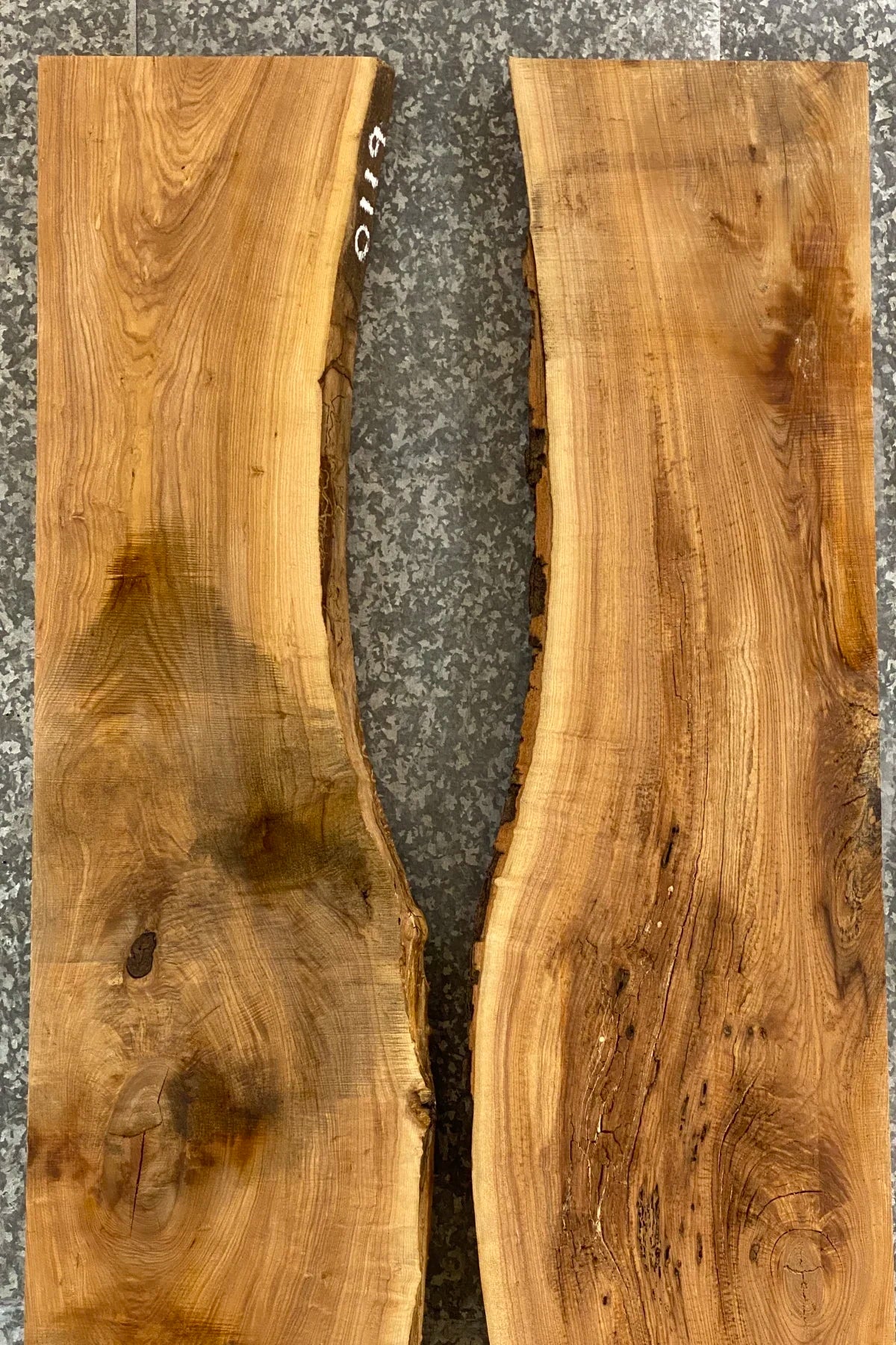 2- Live Edge Rustic Ash DIY Kitchen/Dining Room Table Slab 20678-20679
