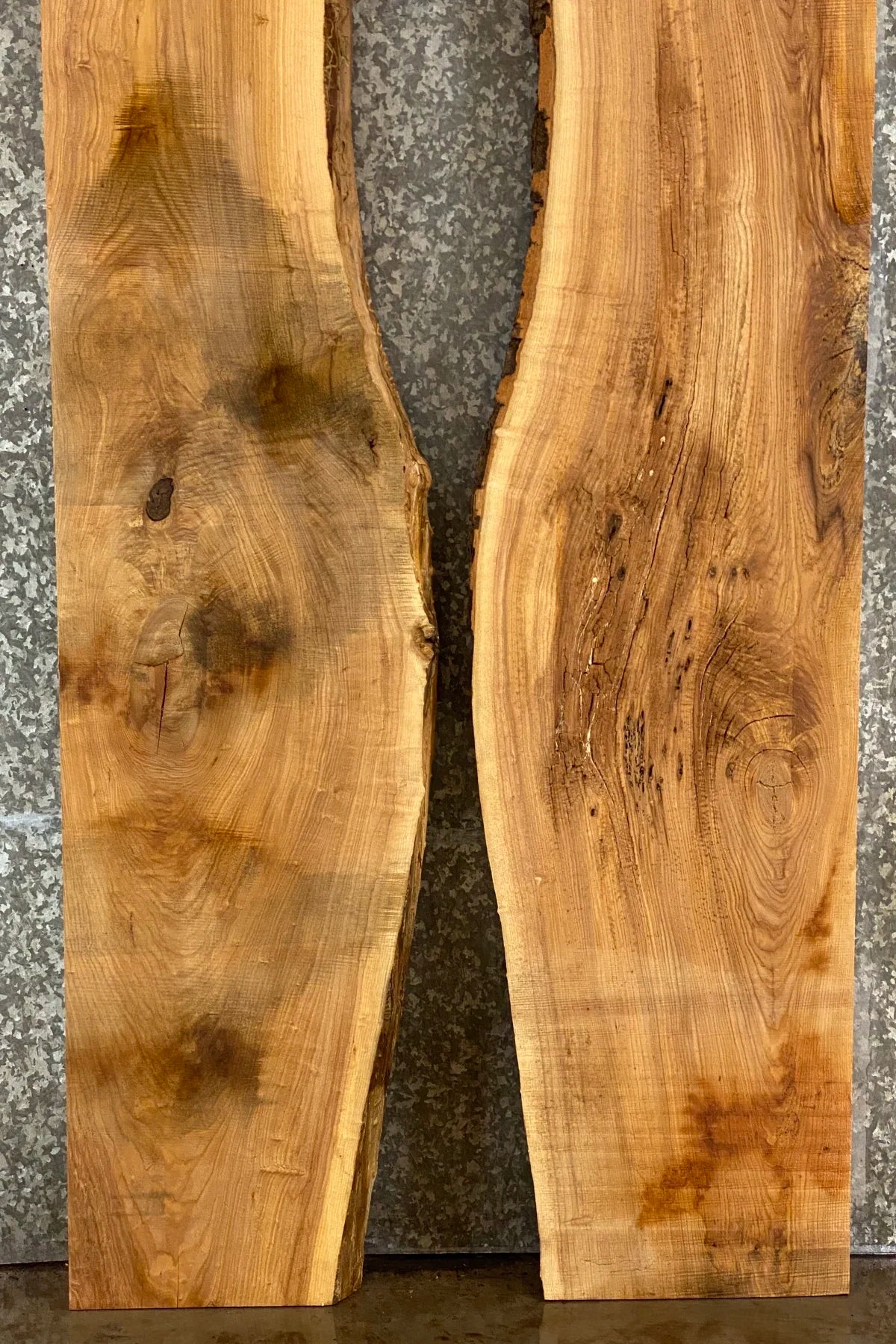 2- Live Edge Rustic Ash DIY Kitchen/Dining Room Table Slab 20678-20679