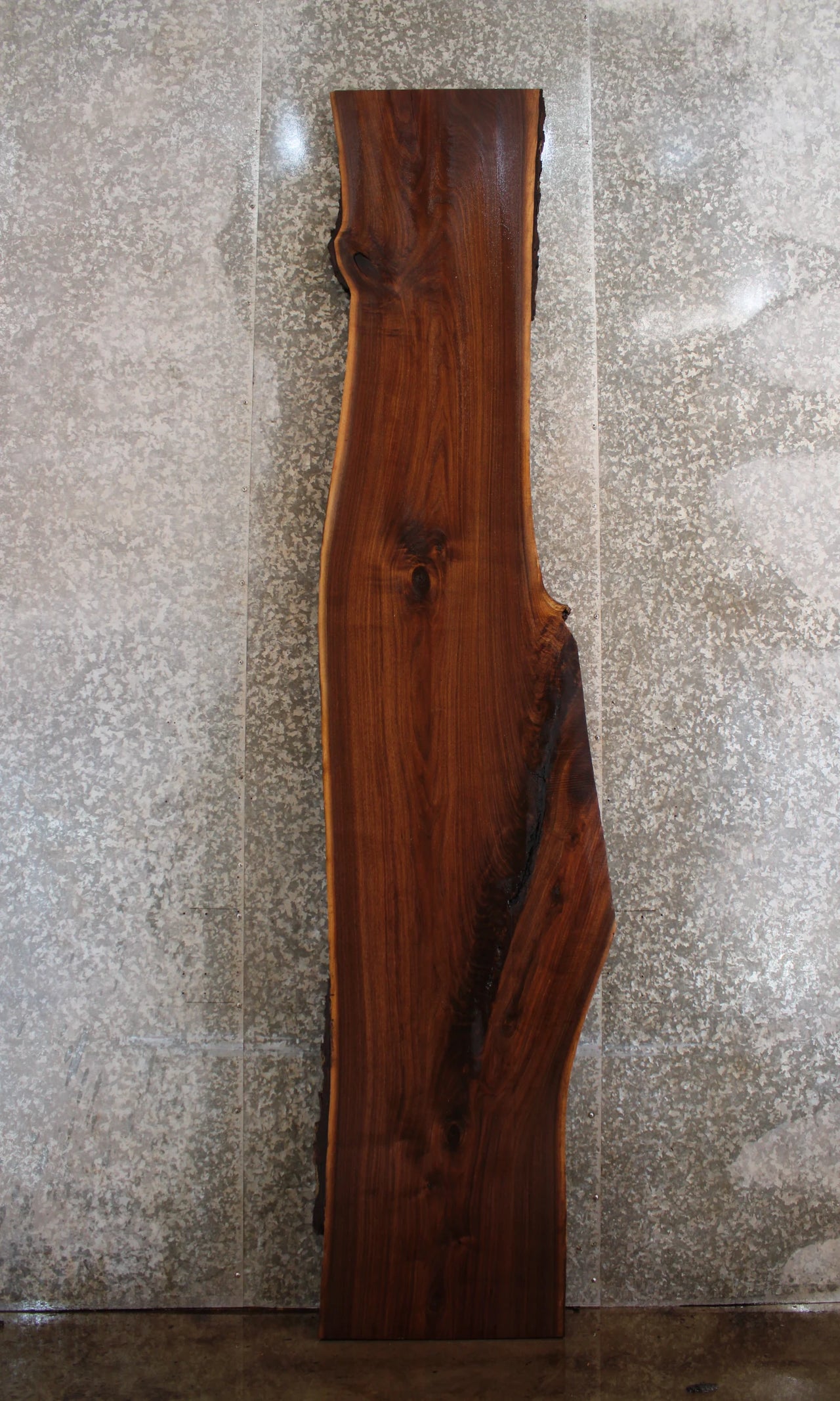 Black Walnut Live Edge Bar Top Slab,  Wood Table Top 20681
