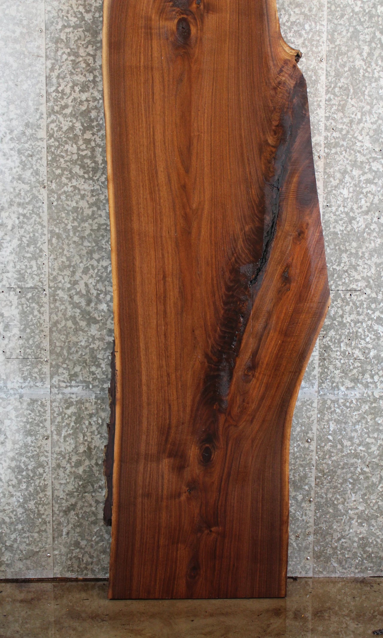 Black Walnut Live Edge Bar Top Slab,  Wood Table Top 20681