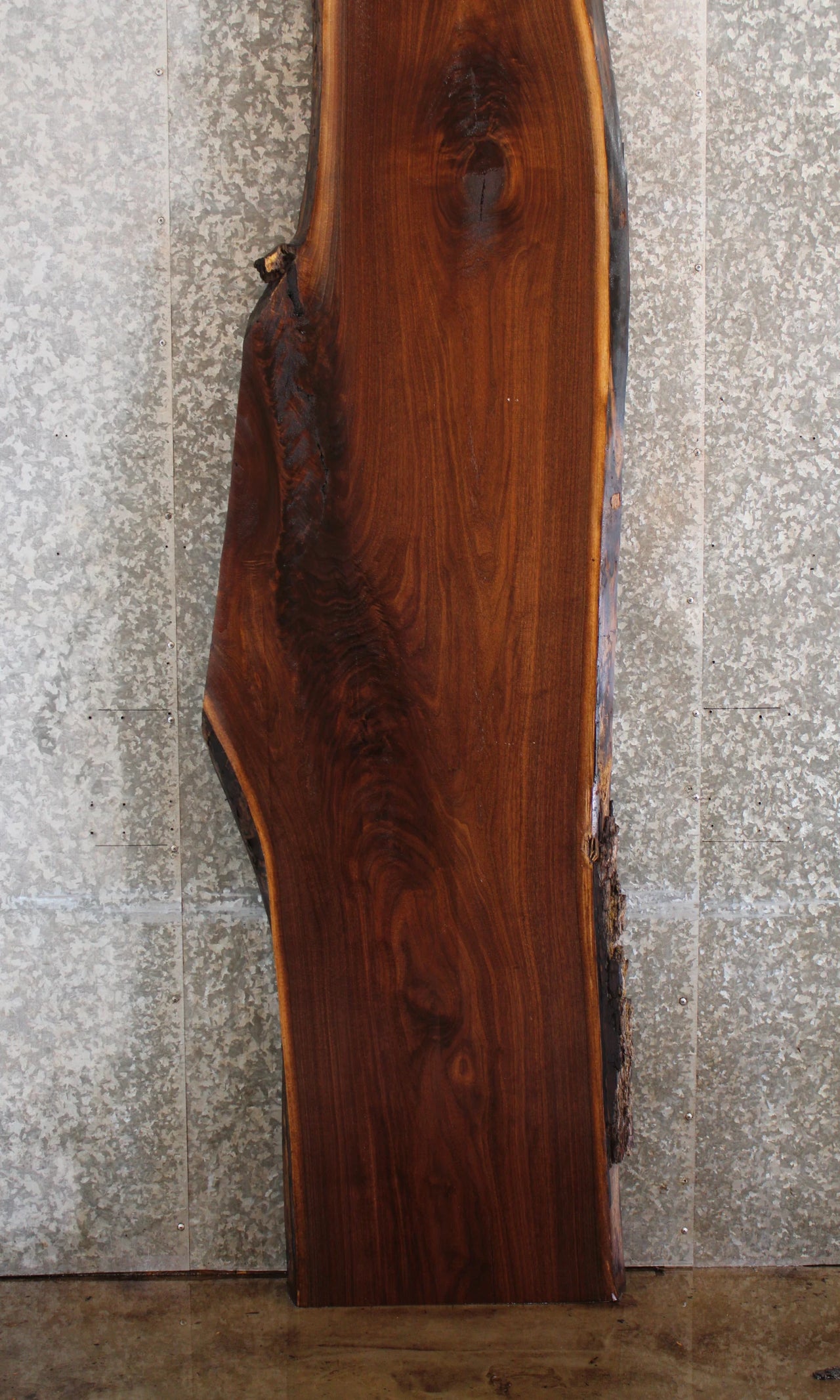 Black Walnut Live Edge Bar Top Slab,  Wood Table Top 20681