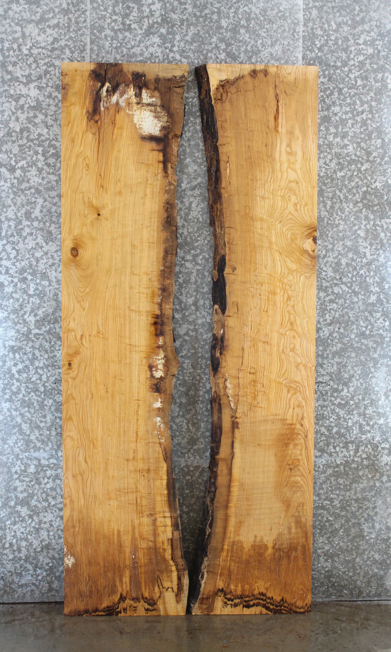 2- Rustic Ash Table Top, Live Edge Dining Table 20683