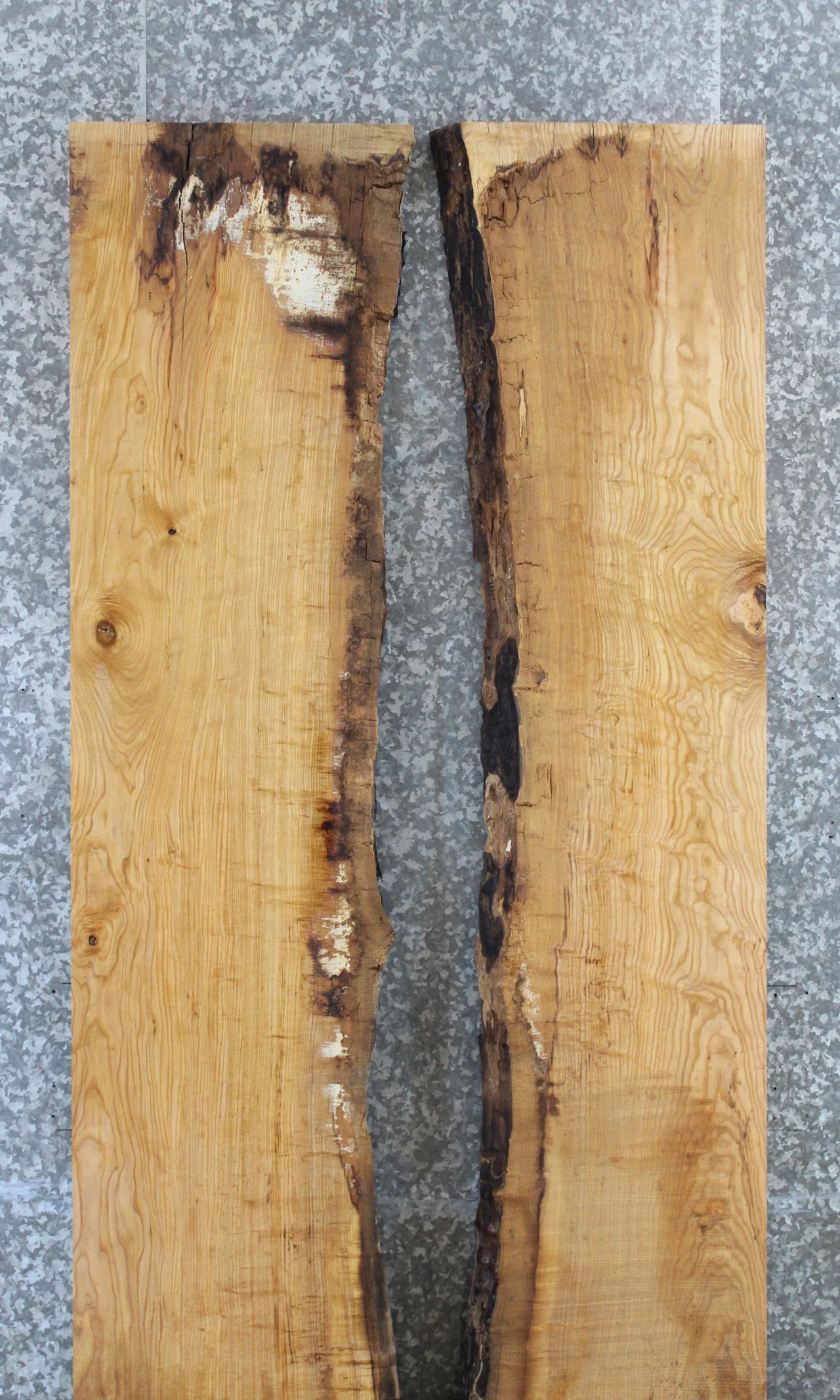 2- Rustic Ash Table Top, Live Edge Dining Table 20683