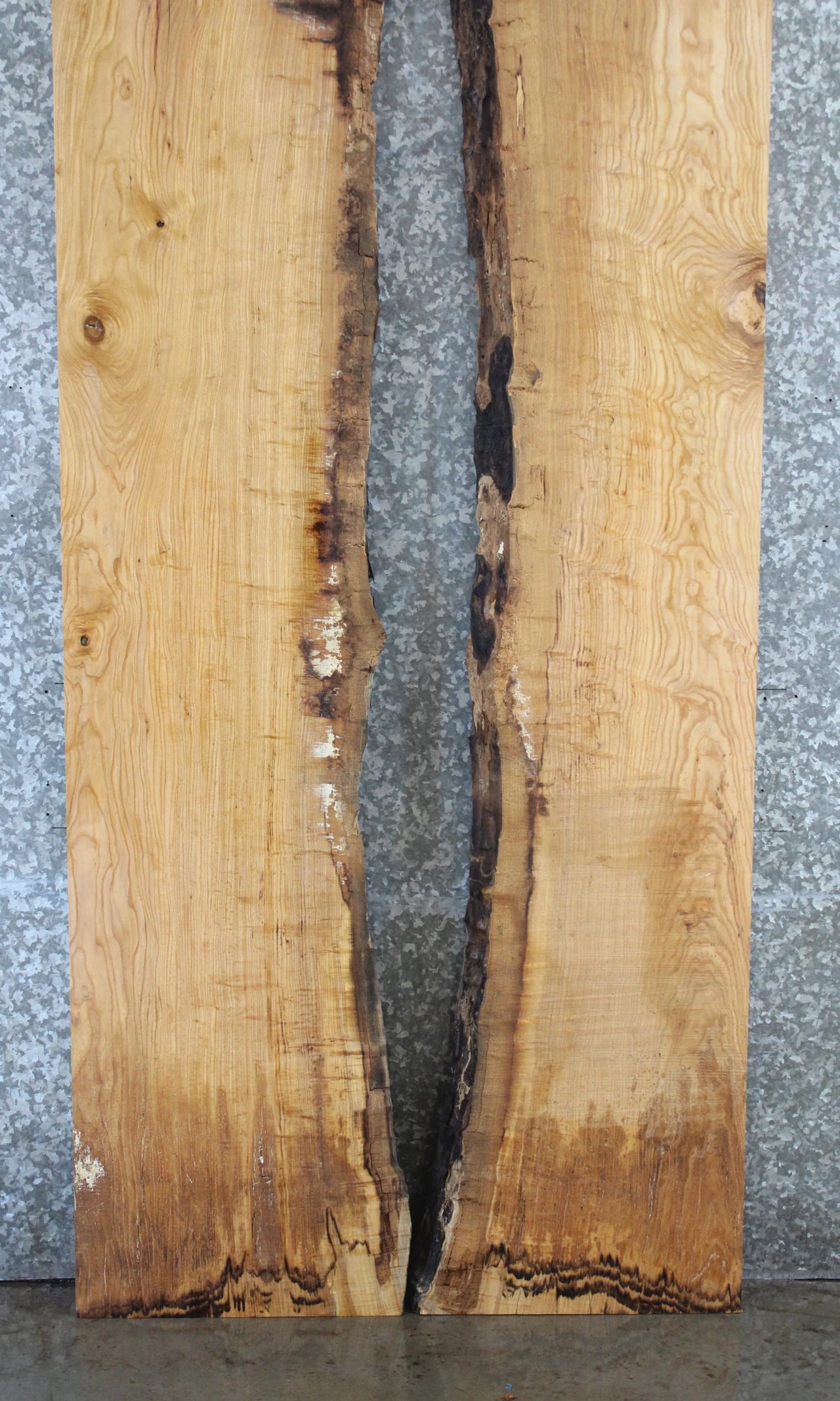 2- Rustic Ash Table Top, Live Edge Dining Table 20683