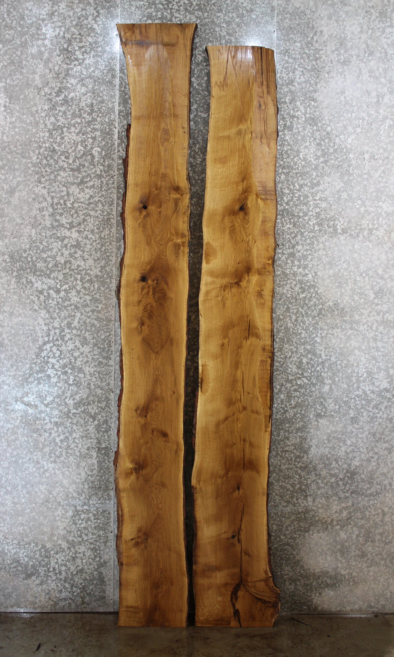 2- Live Edge White Oak Bar Top Slabs/River Table Dining Top Slabs 20689,20697