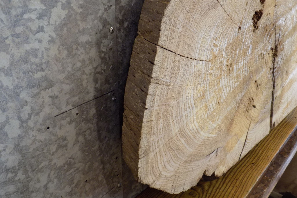 Oval Cut Rustic Elm Coffee/Sofa Table Top Wood Slab CLOSEOUT 20701