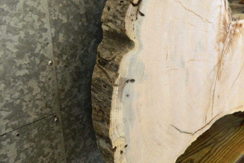 Reclaimed Round Cut Locust Live Edge Coffee Table Top 20739