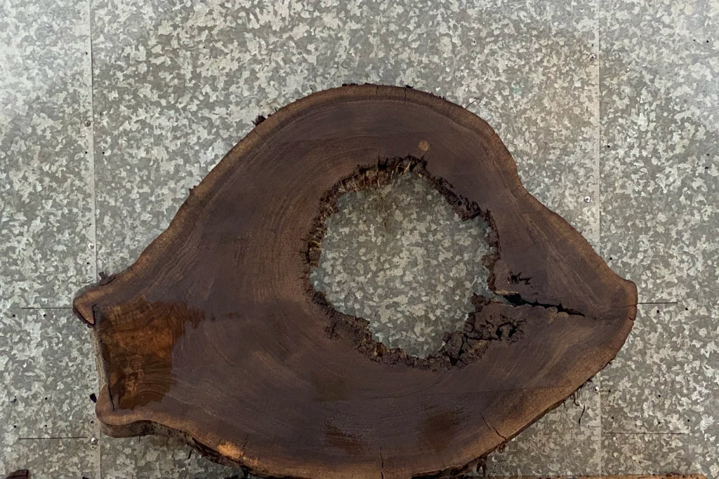 Live Edge Black Walnut Coffee Table Top Slab, Epoxy Project 20759