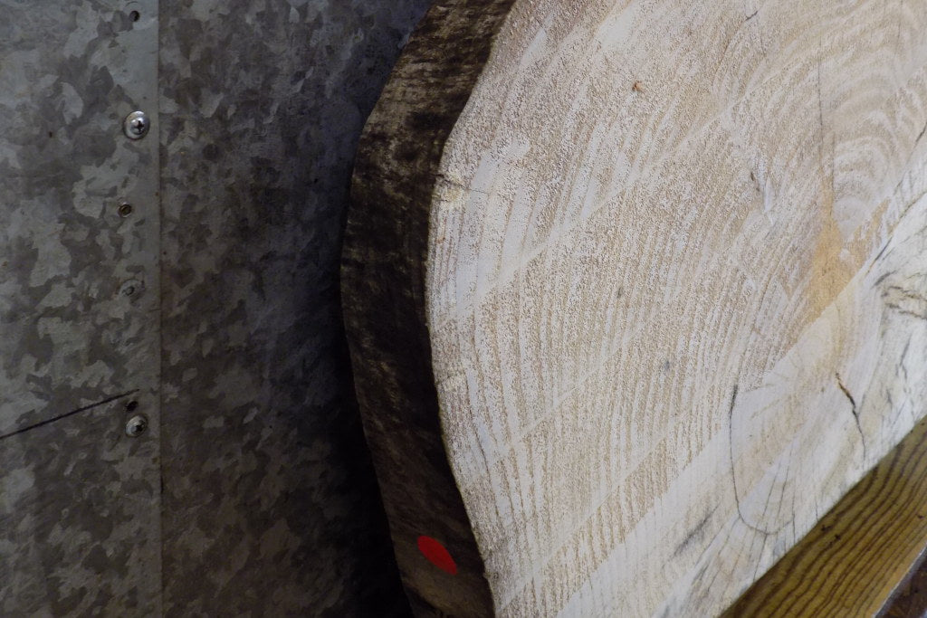 Live Edge Ash Round Cut Sofa/Coffee Table Top Slab CLOSEOUT 20812