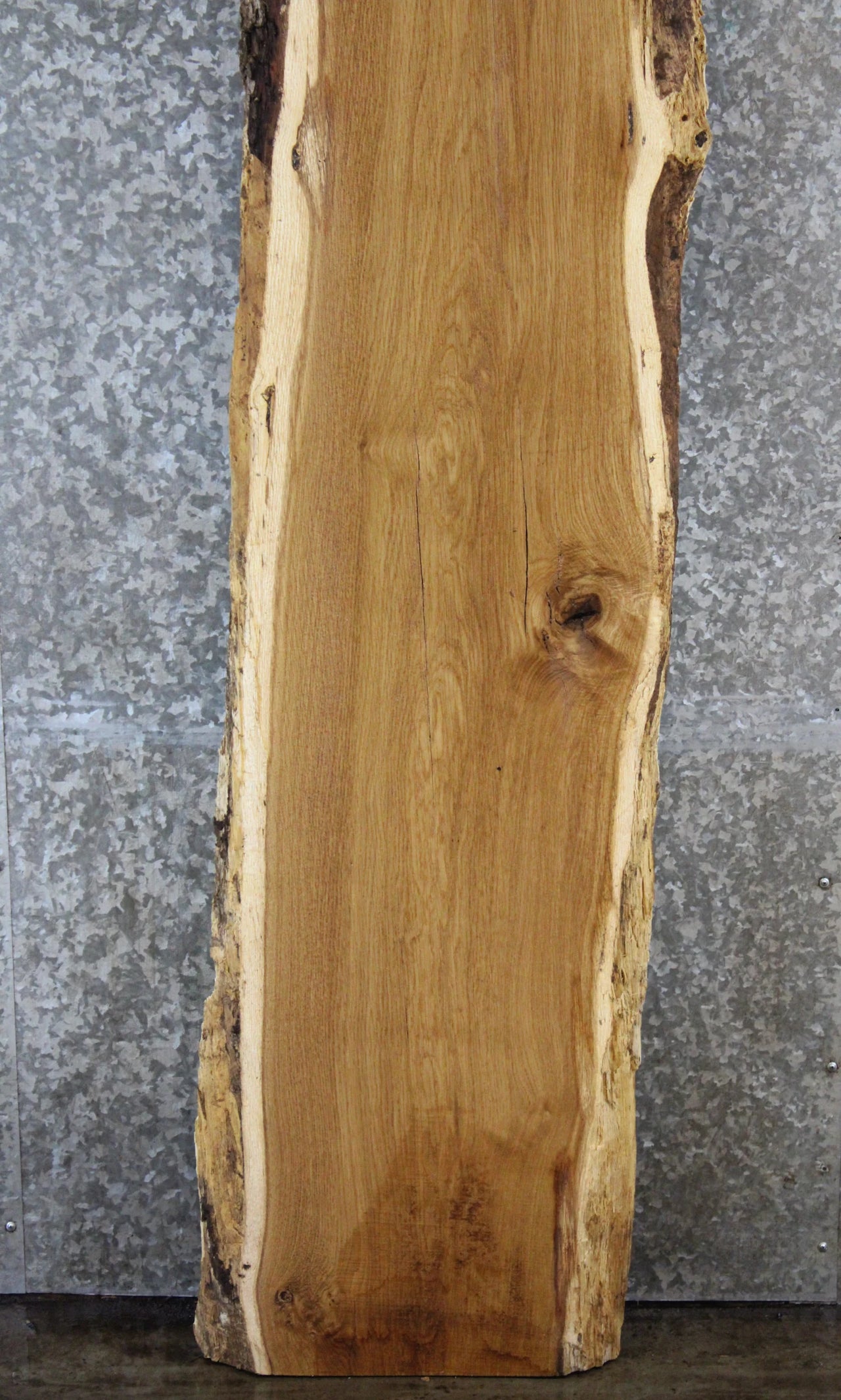 Rustic Live Edge White Oak Bar Top Slab, Console Table Top 264