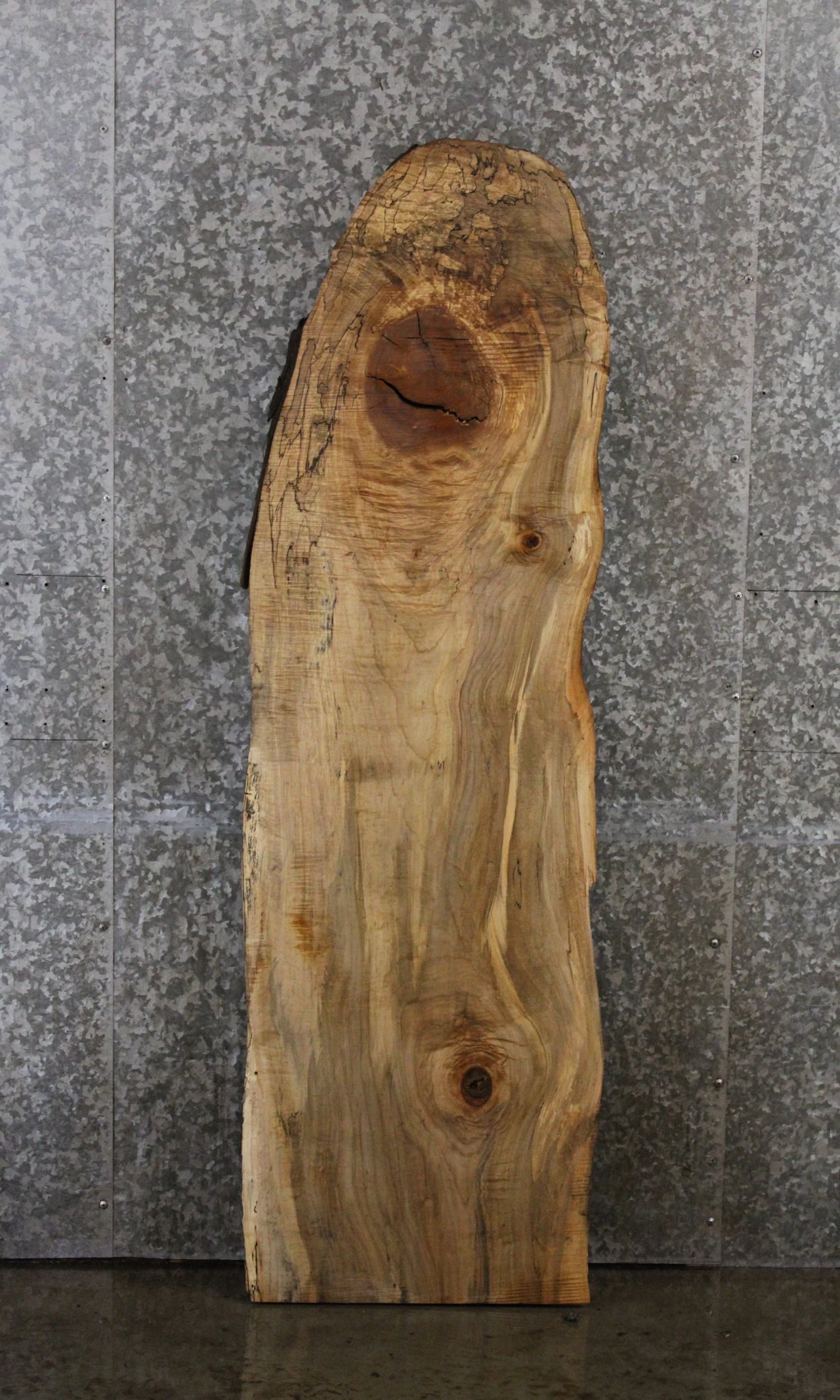 Spalted Maple Live Edge Wood Slab, Coffee Table, Desk Top 278