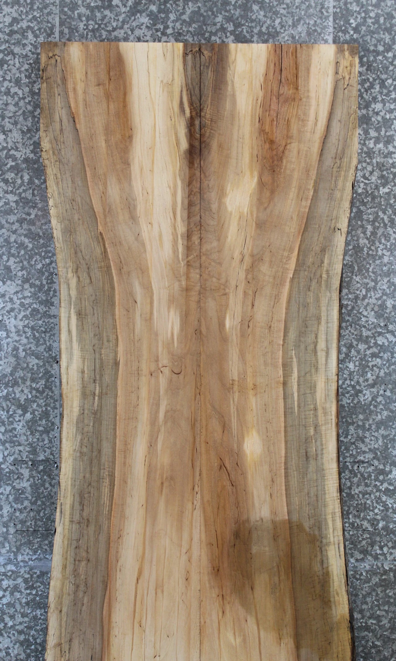 2- Spalted Maple Live Edge Bookmatched Dining Table Top Slabs 285-286