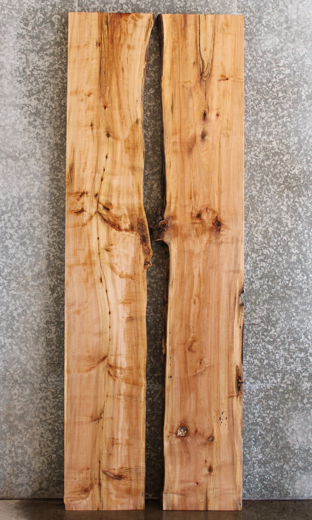 2- Live Edge Maple Dining/Kitchen Table Top, Wood Countertop Slab 287-288