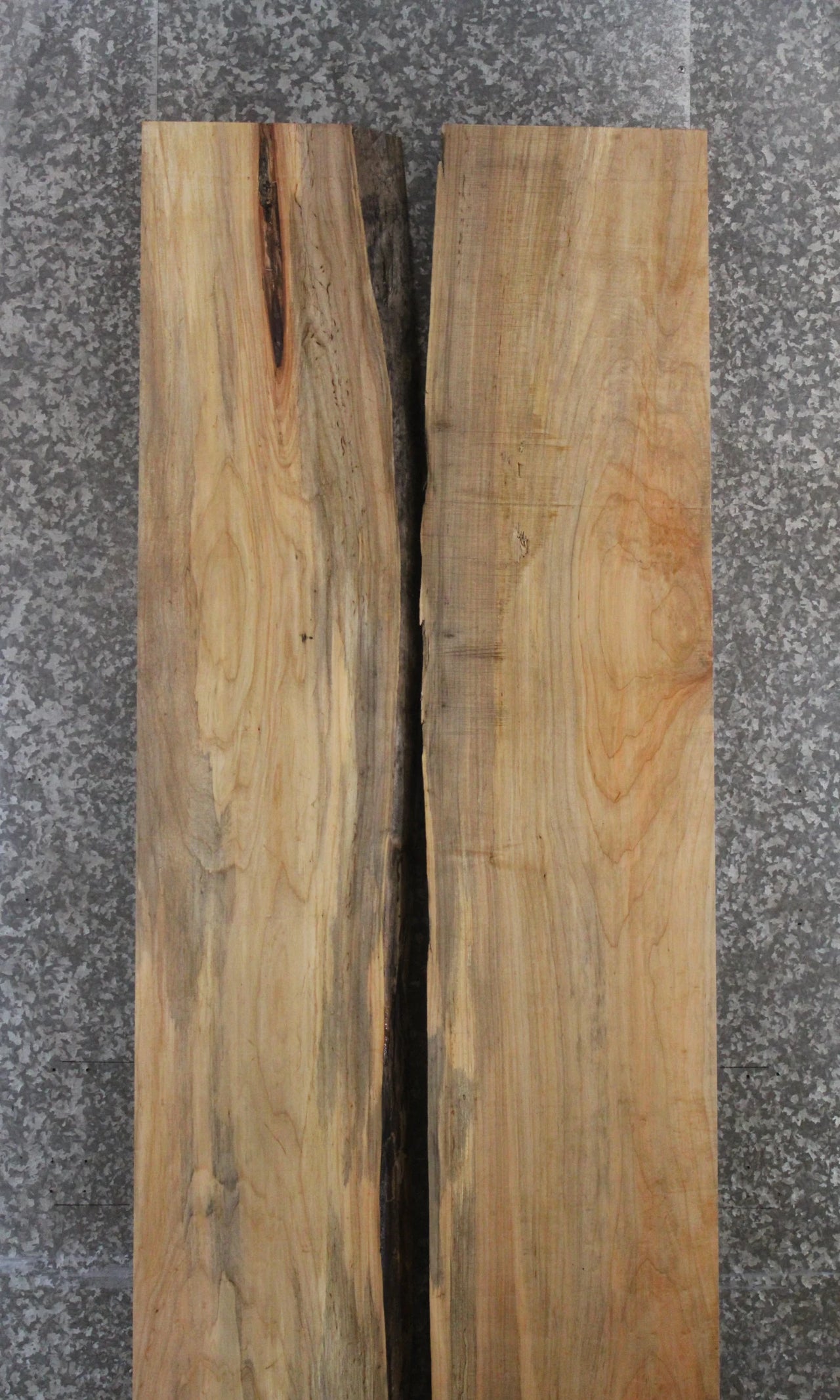 2- Maple Live Edge Book Match Dining Table/Bar Top Slabs 287-288