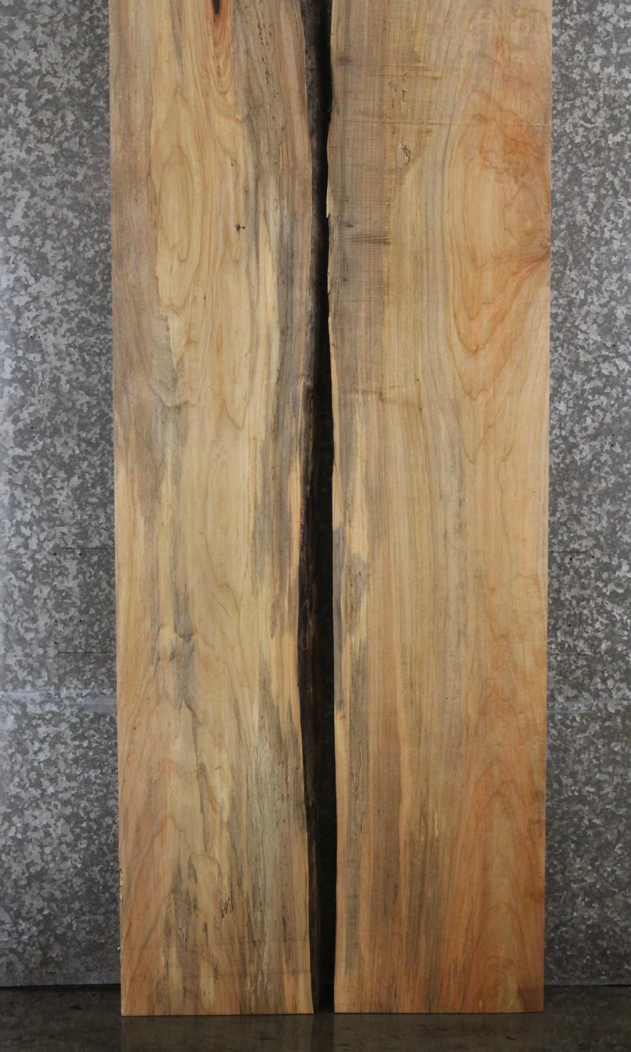 2- Maple Live Edge Book Match Dining Table/Bar Top Slabs 287-288