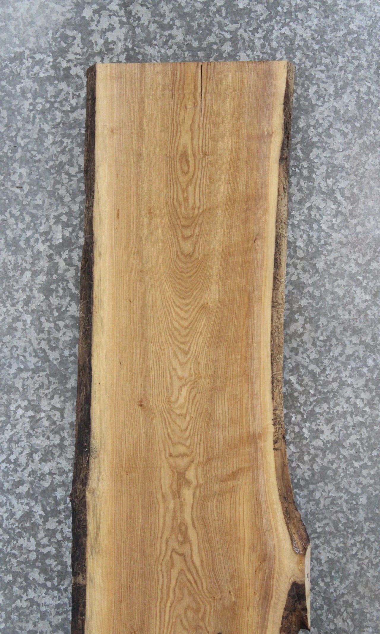 Rustic Live Edge Ash Bar Top Slab, Straight Console Table Slab 28