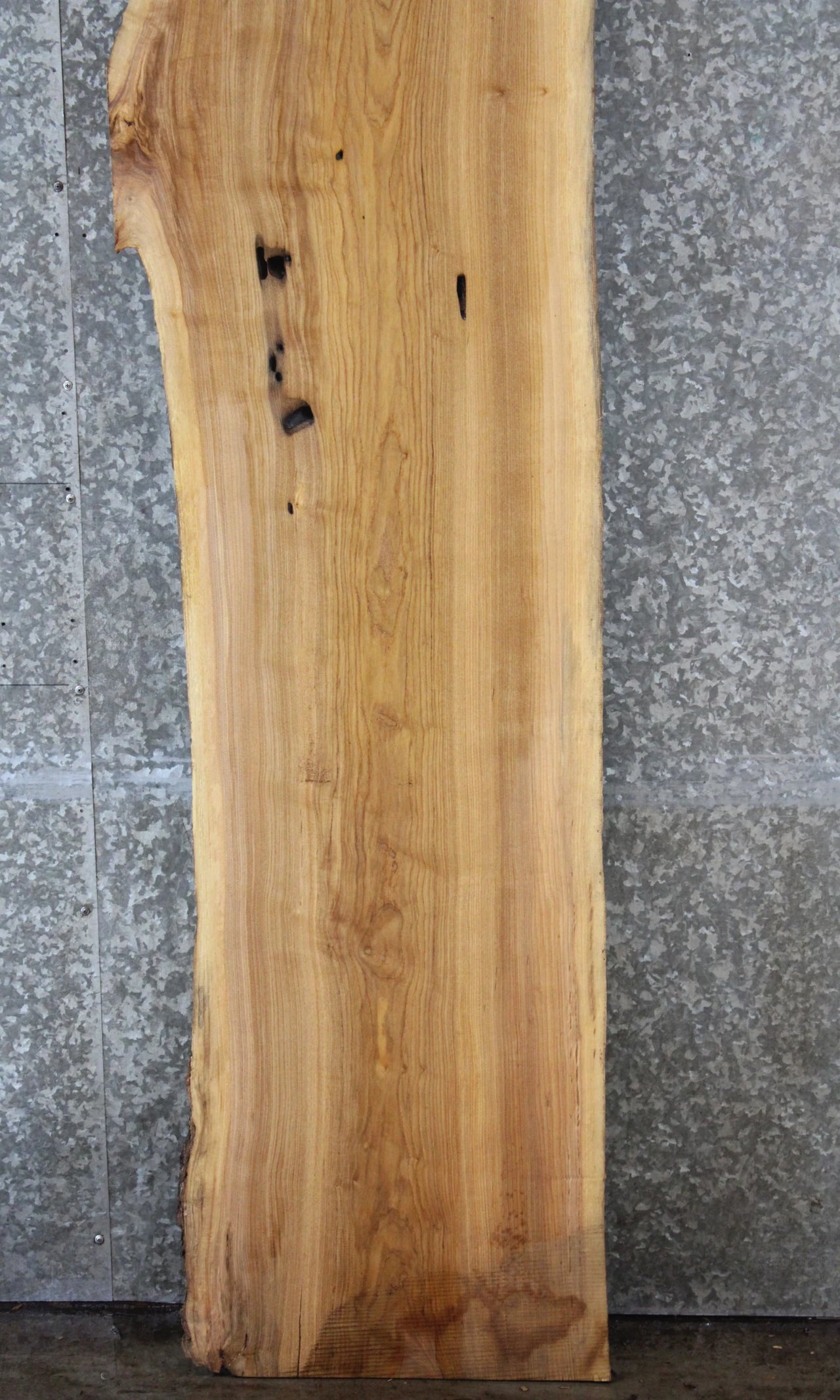 Rustic Live Edge Ash Bar Top Slab, Straight Console Table Slab 28