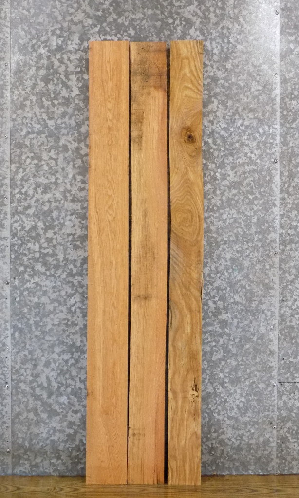 3- Kiln Dried Red Oak Wall/Book Shelves/Rustic Lumber Pack 30065