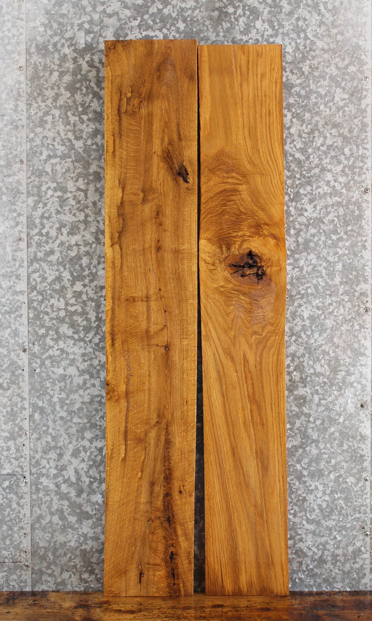 2- Live Edge White Oak Lumber Boards/DIY Project 30152-30153