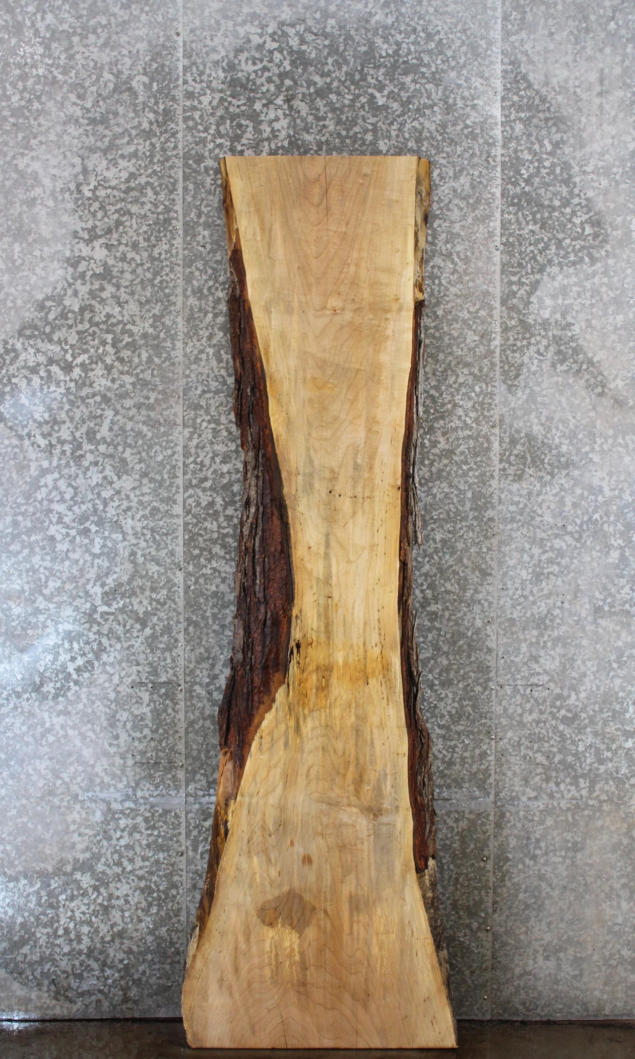 Salvaged Live Edge Maple Bar Top Slab 308