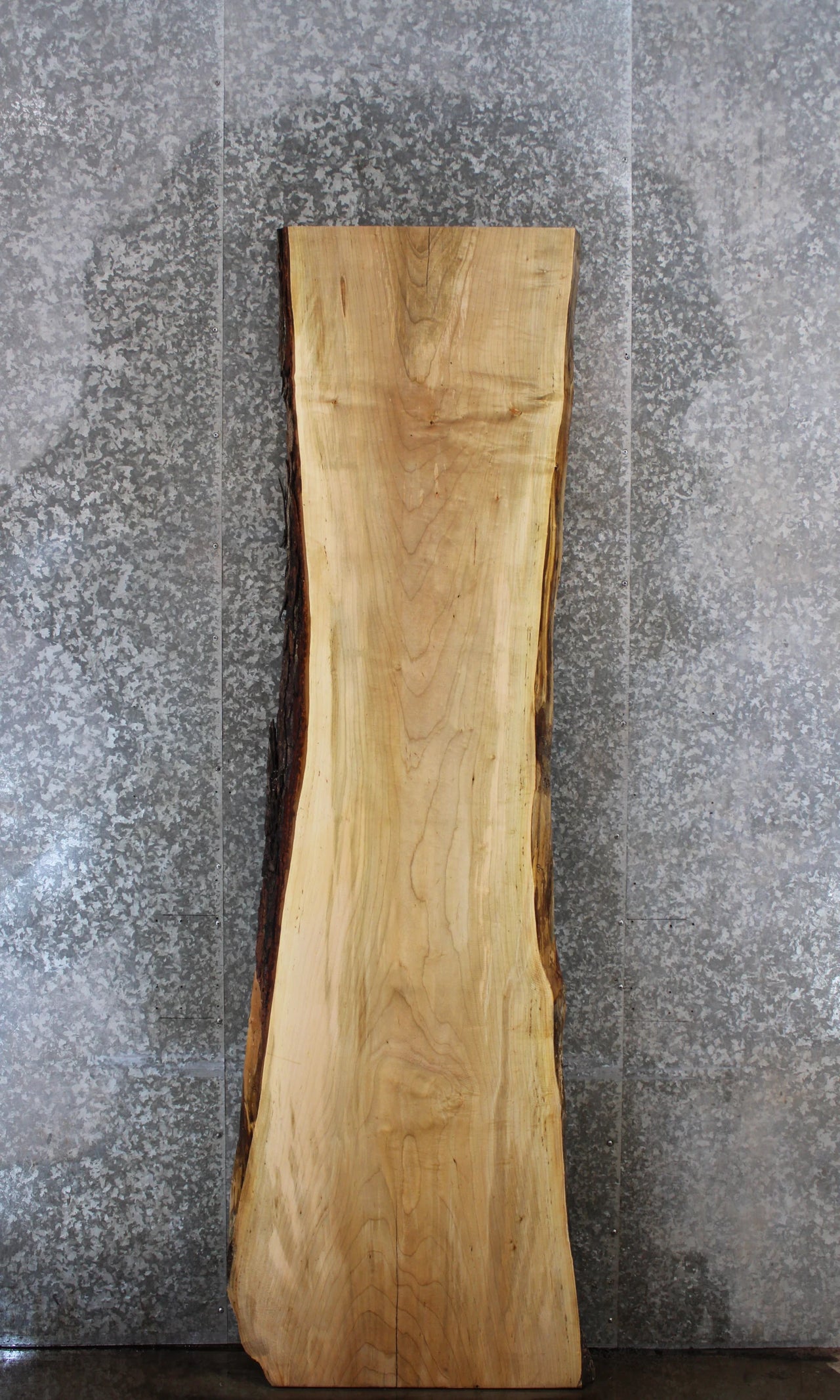 Salvaged Live Edge Maple Office Desk Top Slab 30