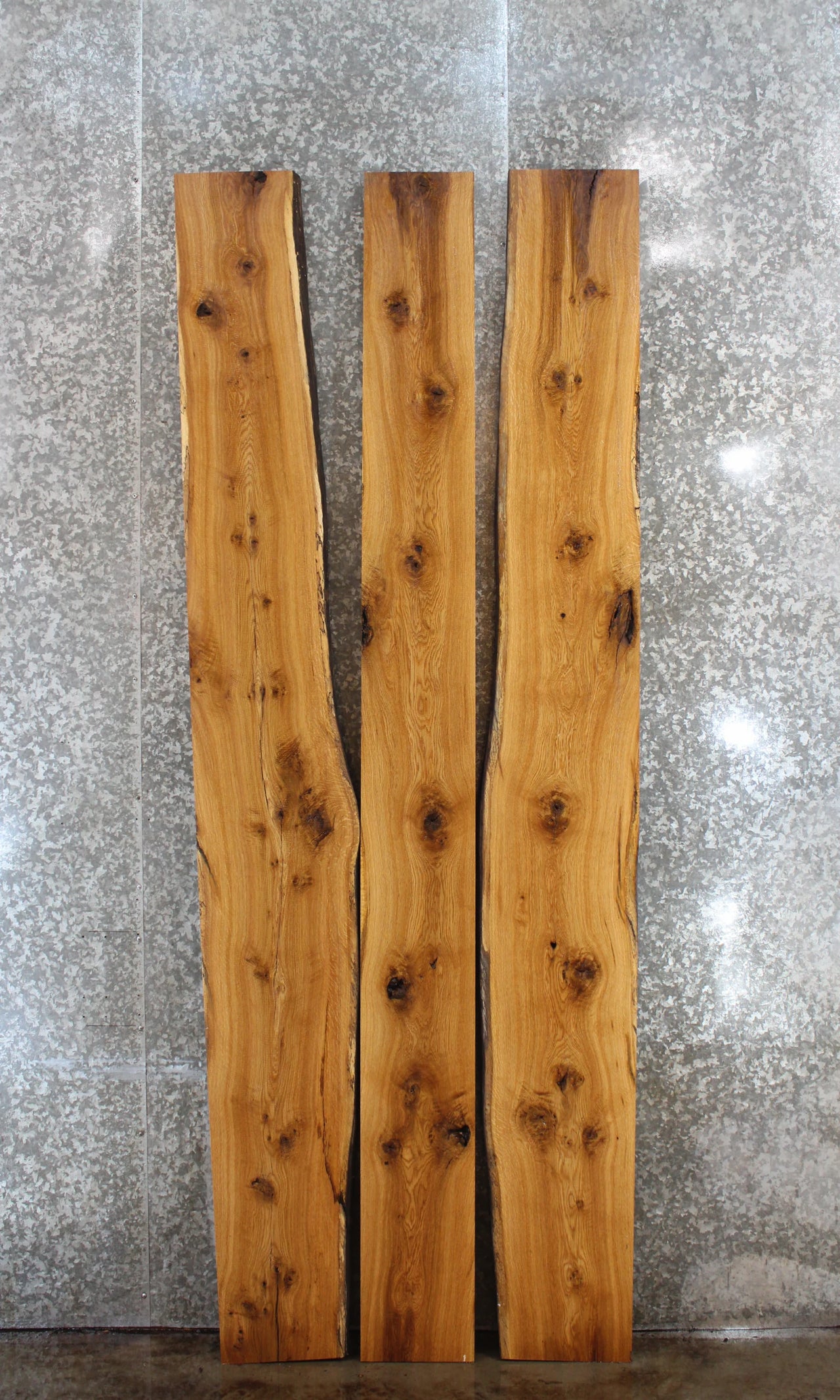 3- White Oak Live Edge Conference Table Top Slabs, Dining Table 20541-20543