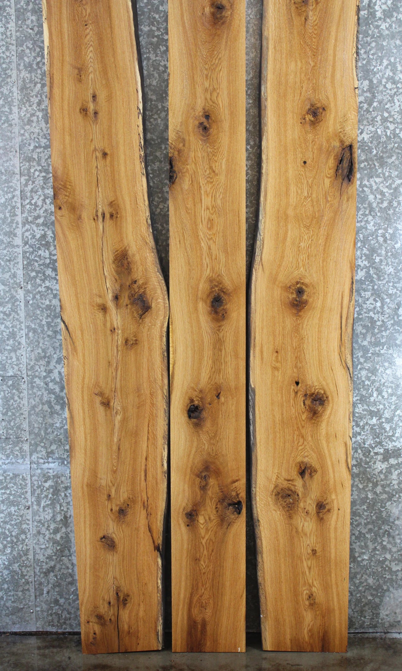 3- White Oak Live Edge Conference Table Top Slabs, Dining Table 20541-20543