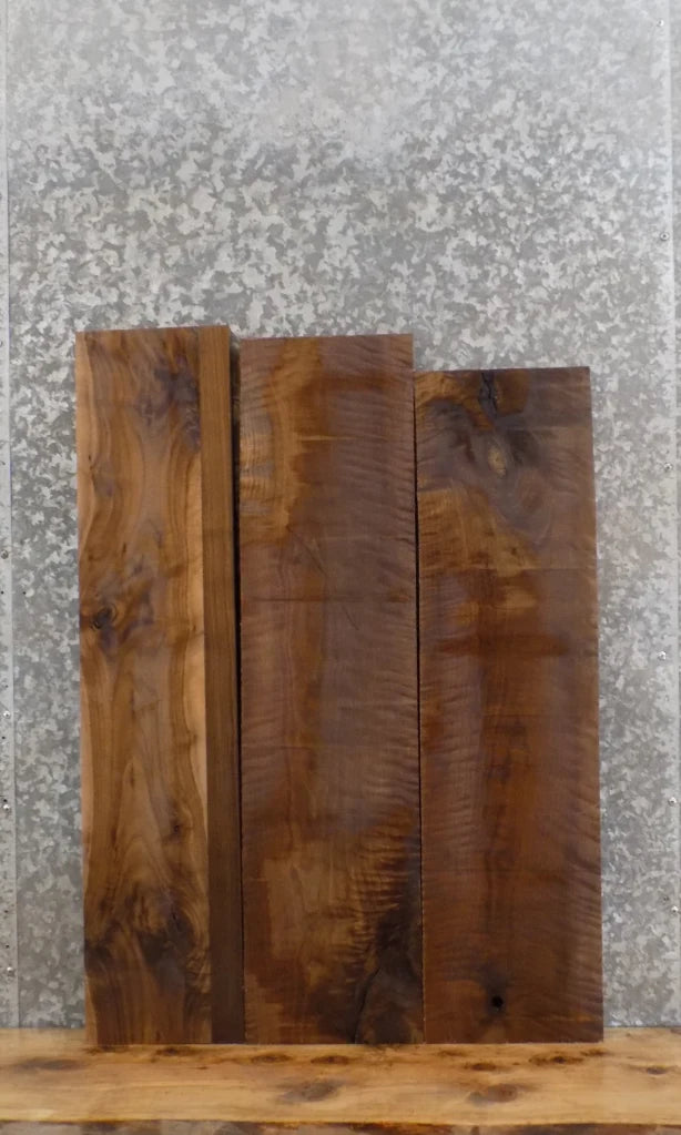 3- Kiln Dried Salvaged Black Walnut Craftwood/Lumber Boards # 32854,32927-32928