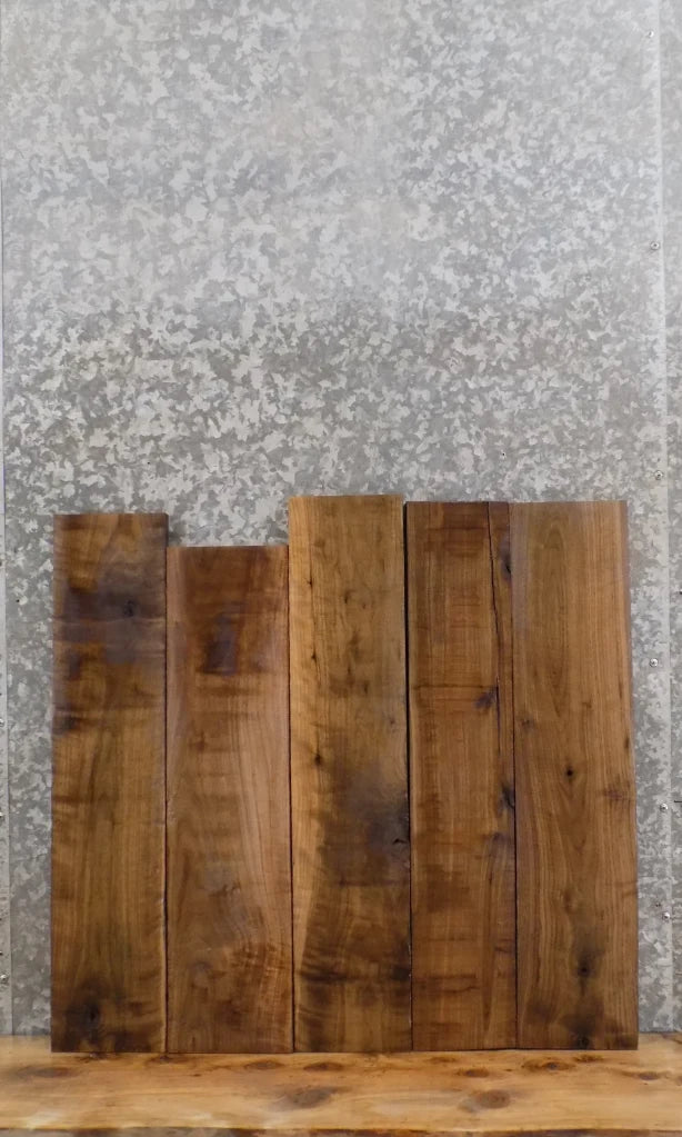 5- Kiln Dried Black Walnut Lumber Pack/Craftwood Boards # 32857,32971-32974