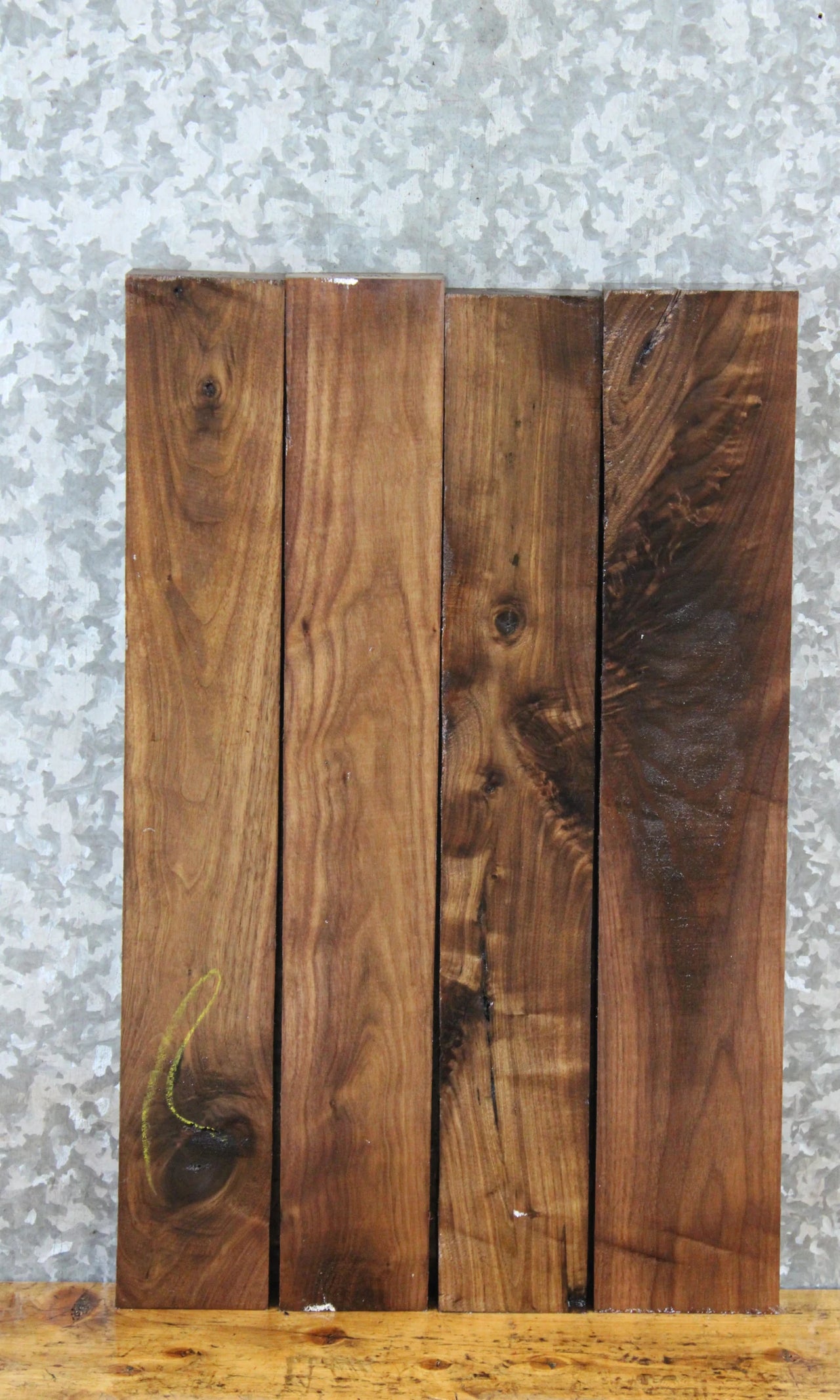 4- Live Edge Black Walnut Lumber Board 32927-32928