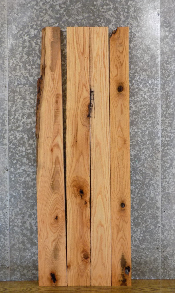 4- Salvaged Red Oak Lumber Boards/Wall/Book Shelf Wood Slabs 33130