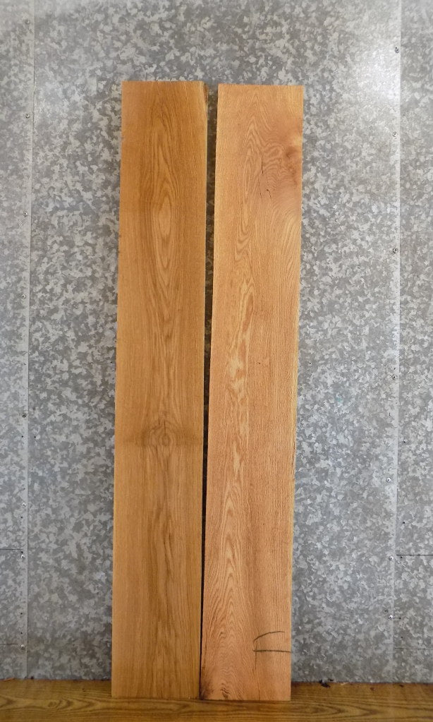 2- Salvaged Kiln Dried Red Oak Lumber Boards/Wall Shelf Slabs 33197