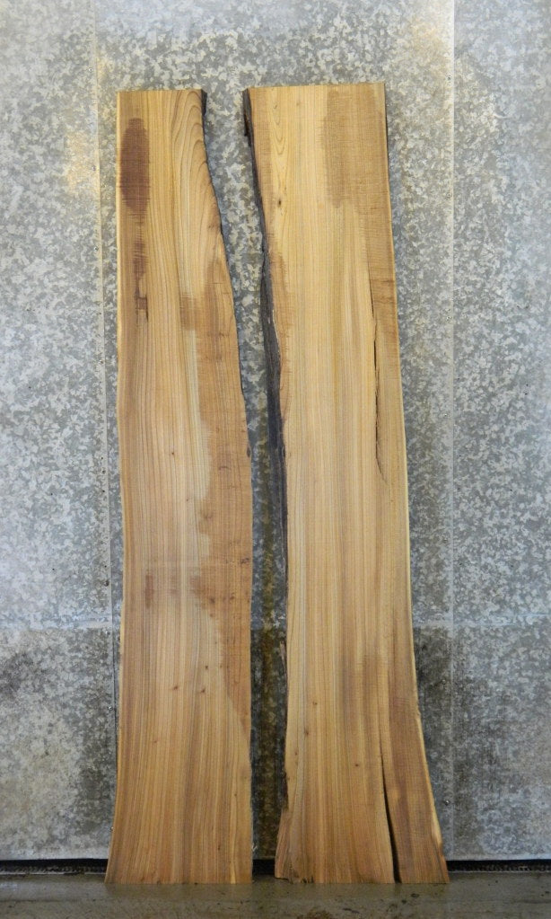 2- Live Edge Elm River Table Top/Split Board Slab Halves CLOSEOUT 373