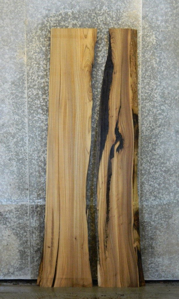 2- Live Edge Elm River Table Top/Split Board Slab Halves CLOSEOUT 373